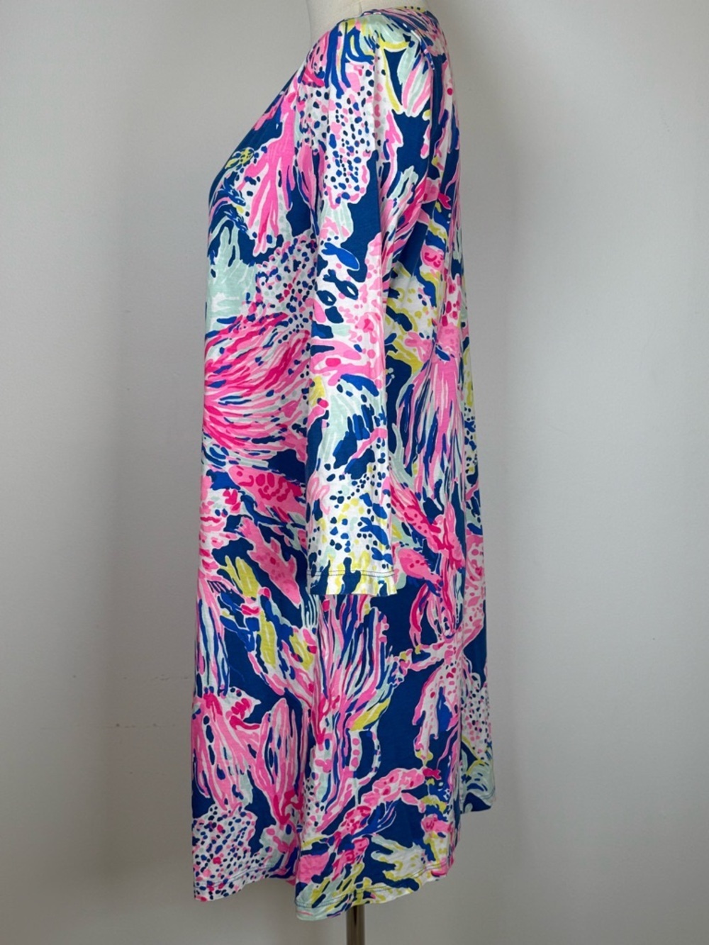 Lilly Pulitzer Banyan T-Shirt Dress ‘Sunken Treasure’ Print Women’s Size Medium - Picture 5 of 8